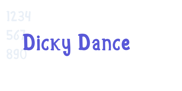 Dicky Dance font