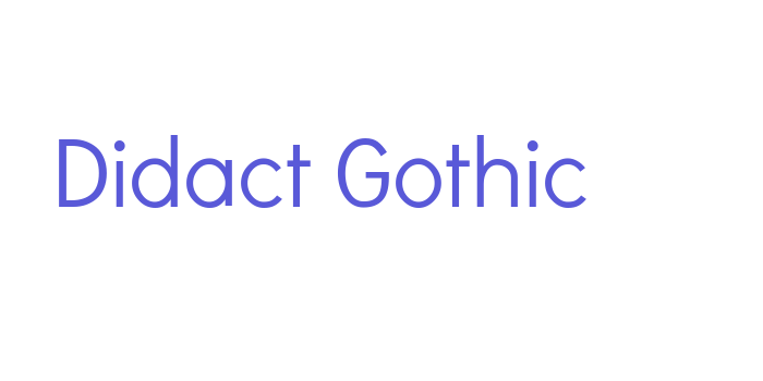 Didact Gothic Font Download