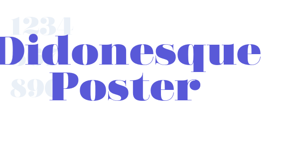 Didonesque Poster font free