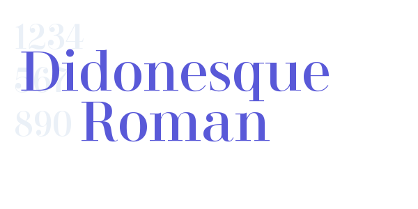 Didonesque Roman font free