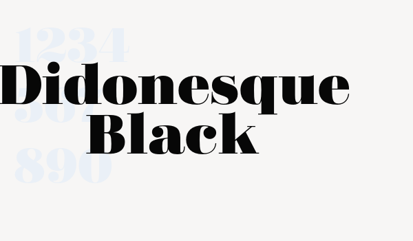 Didonesque Black Font