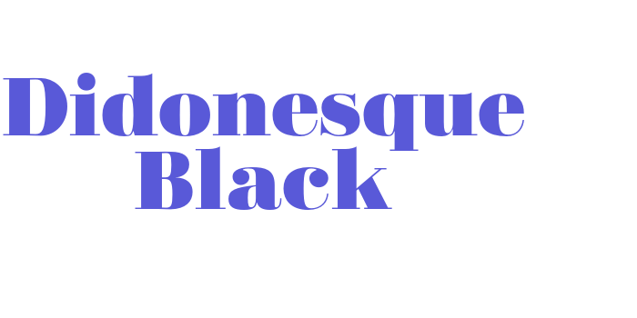 Didonesque Black Font Download