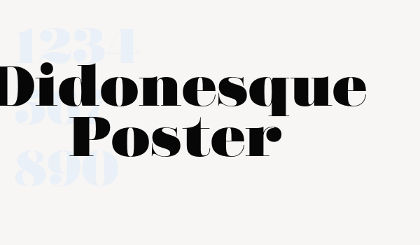 Didonesque Poster Font