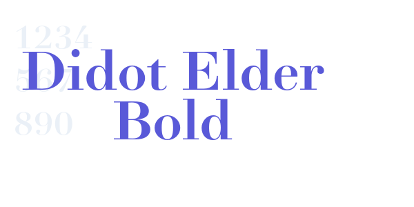 Didot Elder Bold font free