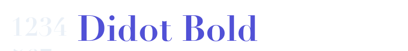 Didot Bold-font