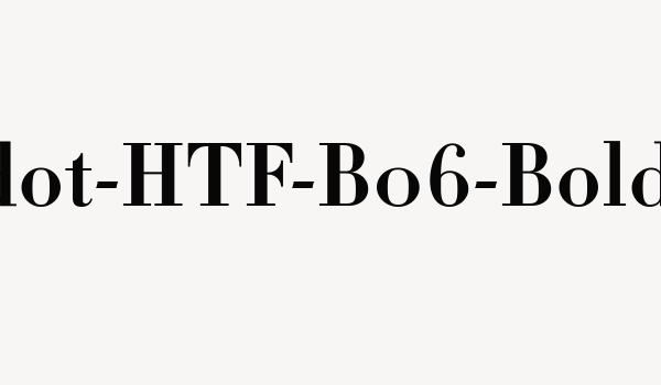 Didot-HTF-B06-Bold Font