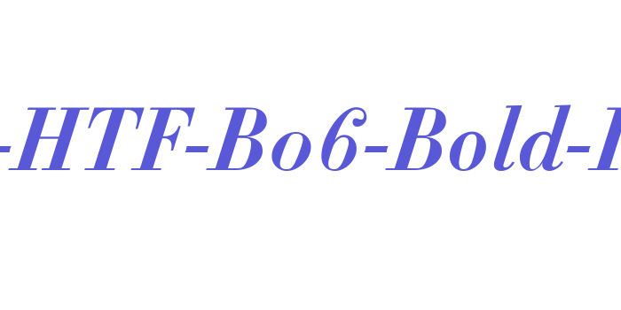 Didot-HTF-B06-Bold-Ital Font