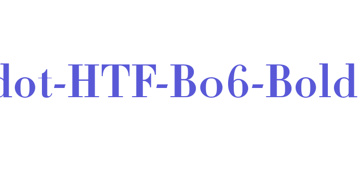 Didot-HTF-B06-Bold Font Download