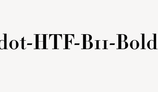 Didot-HTF-B11-Bold Font