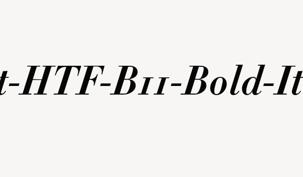 Didot-HTF-B11-Bold-Ital Font