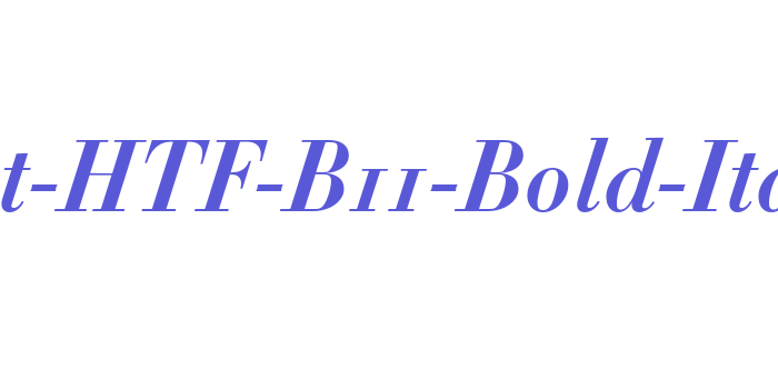 Didot-HTF-B11-Bold-Ital Font Download