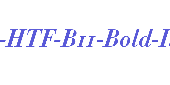 Didot-HTF-B11-Bold-Ital Font