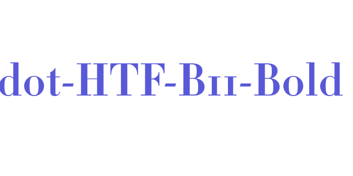 Didot-HTF-B11-Bold Font Download