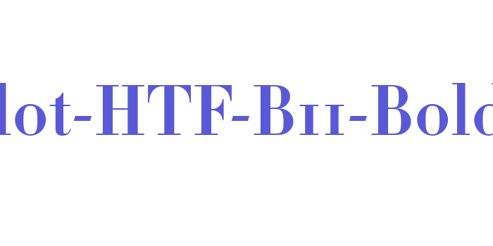 Didot-HTF-B11-Bold Font