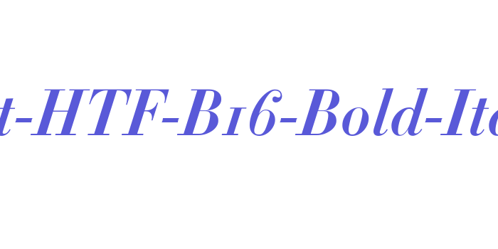 Didot-HTF-B16-Bold-Ital Font Download