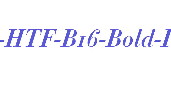 Didot-HTF-B16-Bold-Ital Font