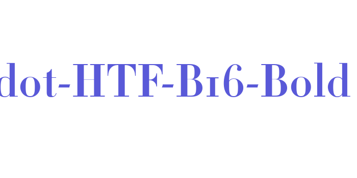 Didot-HTF-B16-Bold Font Download