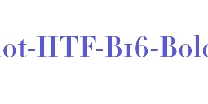 Didot-HTF-B16-Bold Font