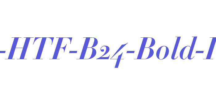 Didot-HTF-B24-Bold-Ital Font