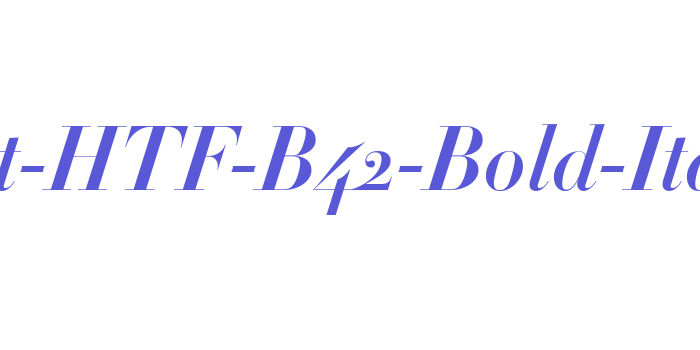 Didot-HTF-B42-Bold-Ital Font Download