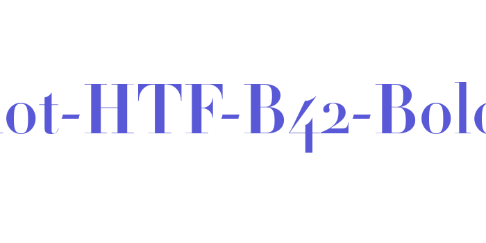 Didot-HTF-B42-Bold Font