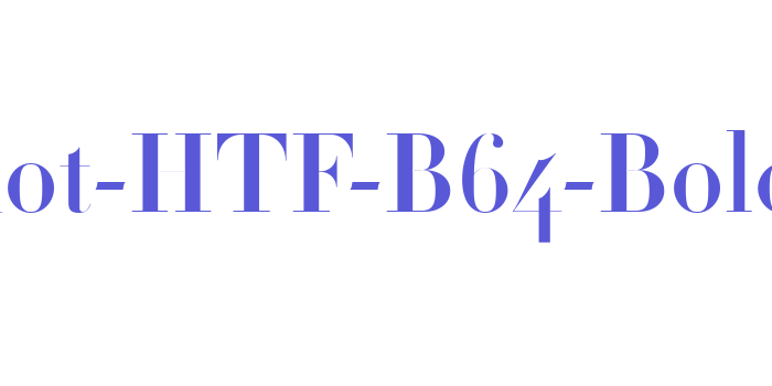 Didot-HTF-B64-Bold Font