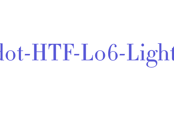 Didot-HTF-L06-Light Font