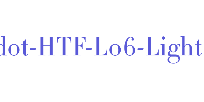 Didot-HTF-L06-Light Font Download