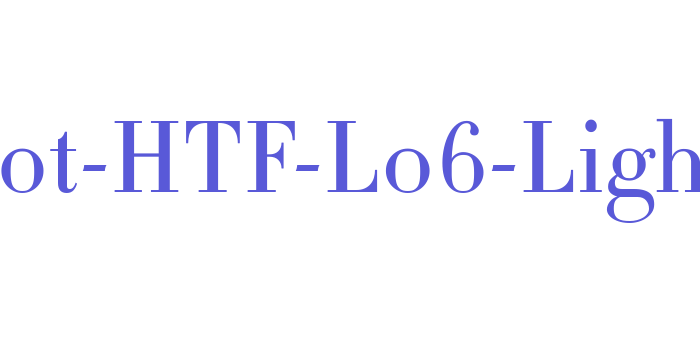 Didot-HTF-L06-Light Font