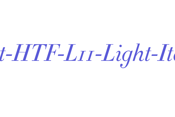 Didot-HTF-L11-Light-Ital Font