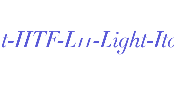 Didot-HTF-L11-Light-Ital Font Download