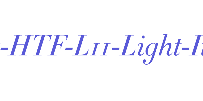 Didot-HTF-L11-Light-Ital Font