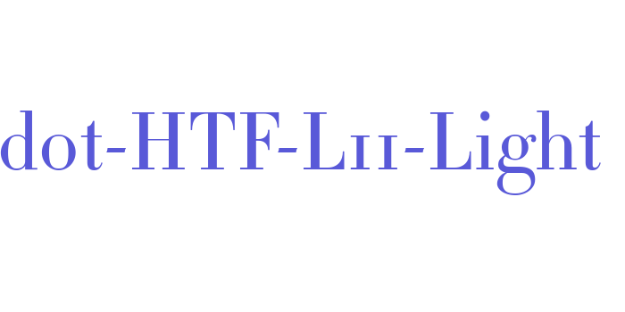 Didot-HTF-L11-Light Font Download