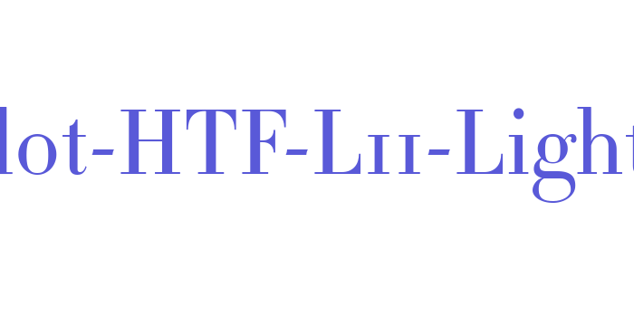 Didot-HTF-L11-Light Font