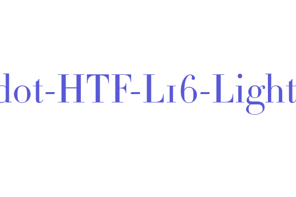 Didot-HTF-L16-Light Font