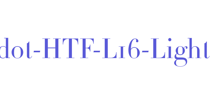 Didot-HTF-L16-Light Font Download