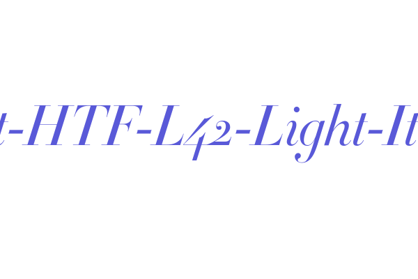 Didot-HTF-L42-Light-Ital Font