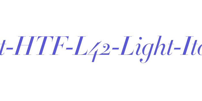 Didot-HTF-L42-Light-Ital Font Download