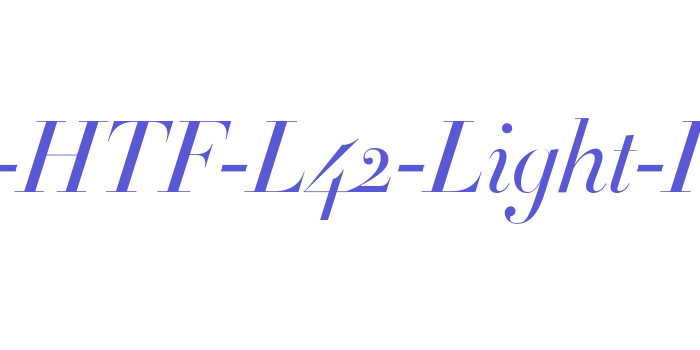 Didot-HTF-L42-Light-Ital Font