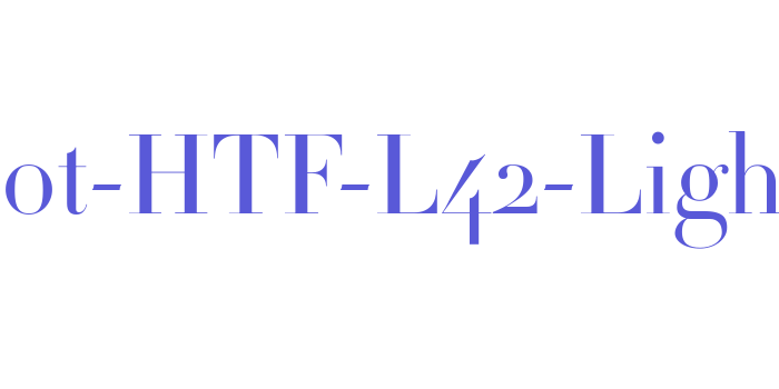 Didot-HTF-L42-Light Font