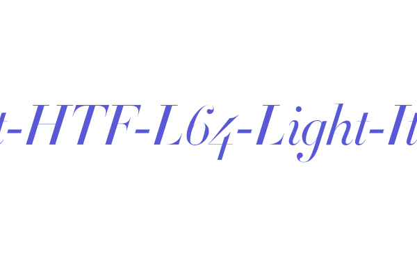 Didot-HTF-L64-Light-Ital Font