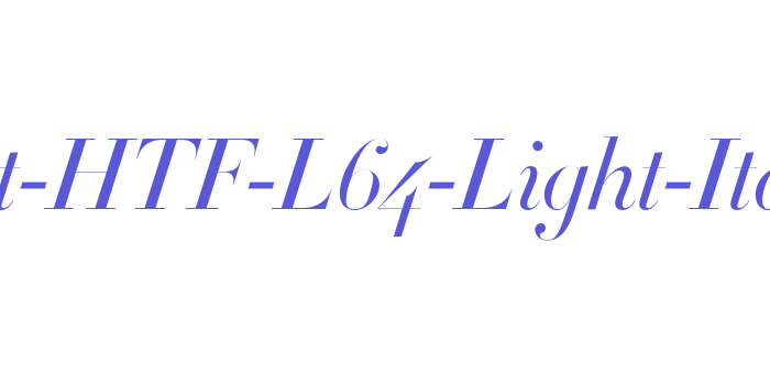 Didot-HTF-L64-Light-Ital Font Download