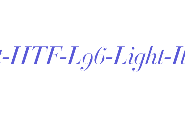 Didot-HTF-L96-Light-Ital Font