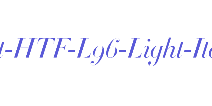 Didot-HTF-L96-Light-Ital Font Download