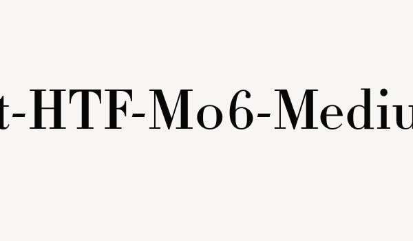 Didot-HTF-M06-Medium Font