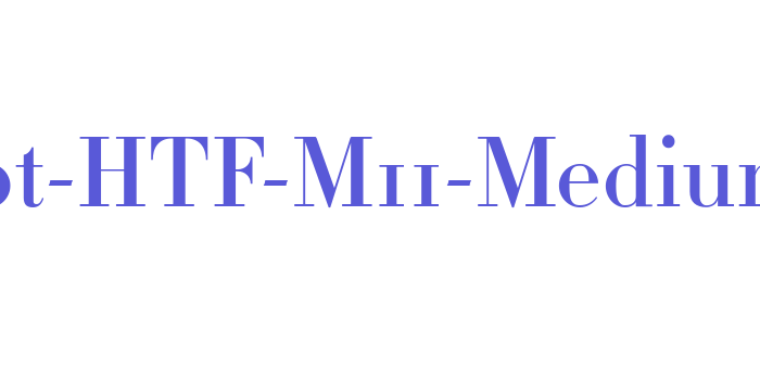 Didot-HTF-M11-Medium Font Download