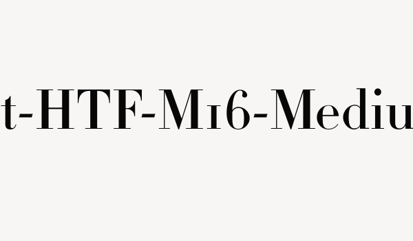 Didot-HTF-M16-Medium Font