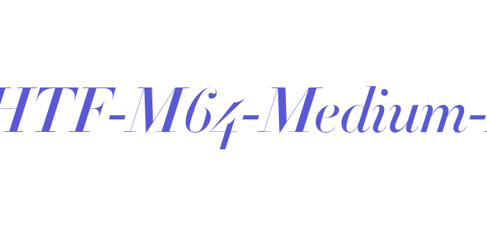 Didot-HTF-M64-Medium-Ital Font Download