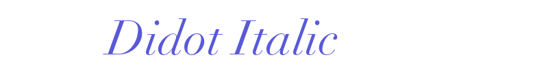 Didot Italic