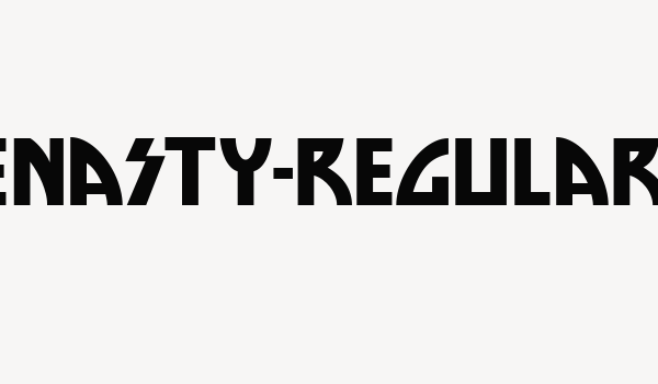 DieNasty-Regular Font